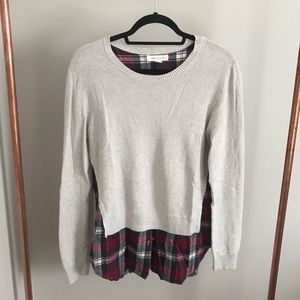 Nordstrom Treasure and Bond Flannel Sweater